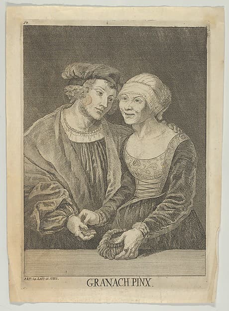 An Old Woman and a Young Man
