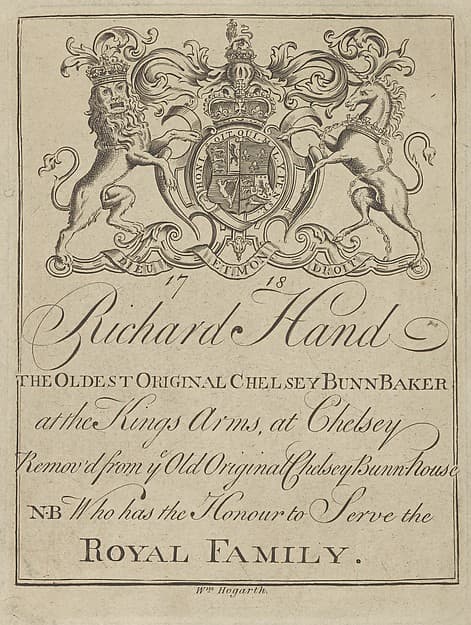 Trade Card of Richard Hand, The Oldest Original Chelsey Bunn Baker