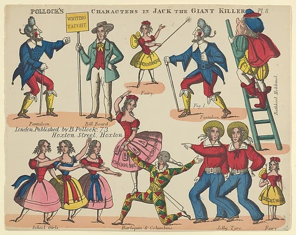 Characters, from Jack and the Giant Killer, Plate 8 for a Toy Theater