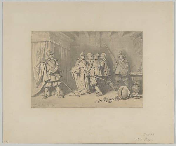 The Dead Wallenstein Being Carried Away by Soldiers