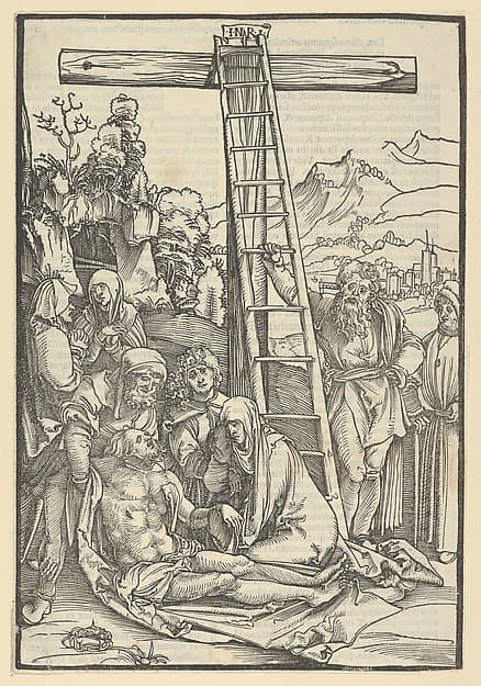The Lamentation Beneath the Cross, from Speculum passionis domini nostri Ihesu Christi