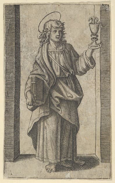 Saint John, book in right hand chalice in left, from "Piccoli Santi" (Small Saints)
