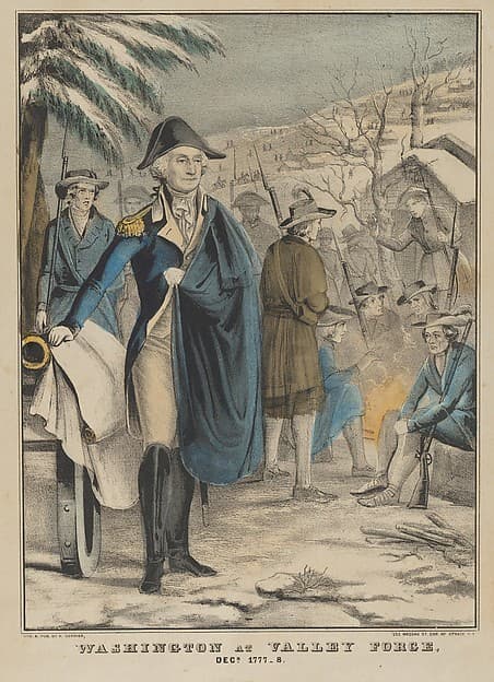 Washington at Valley Forge–December 1777–8