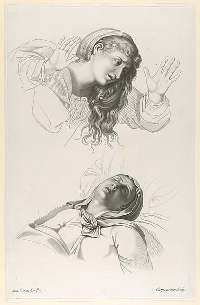 Figures from Annibale Carracci's "The Deposition"