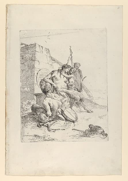 Satyr Family with the Obelisk, from the Scherzi