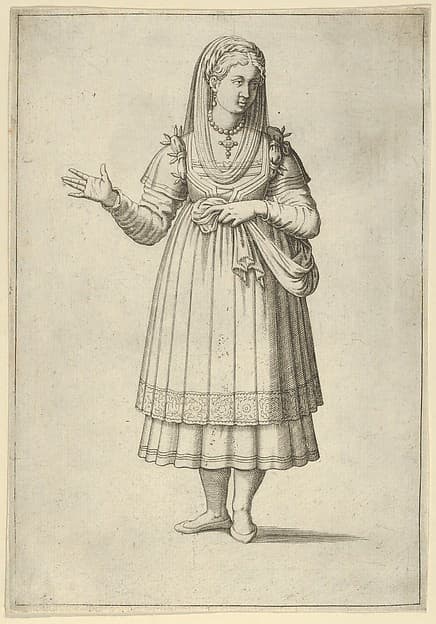 Girl from the Island of Paros, from 'Les quatre premiers livres des navigations et pérégrinations orientales' by Nicolas de Nicolay