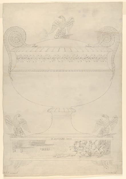 Design for a covered vase