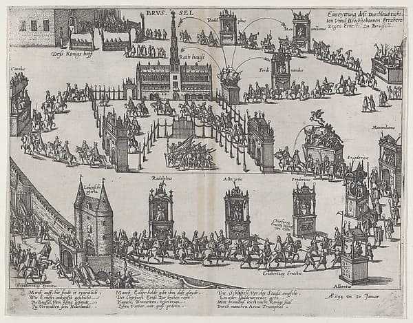 Entrance of the Archduke Ernest to Brussels, January 30, 1594