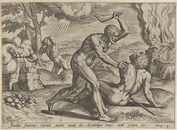 Cain murdering Abel (plate 2 from The Story of Cain and Abel)