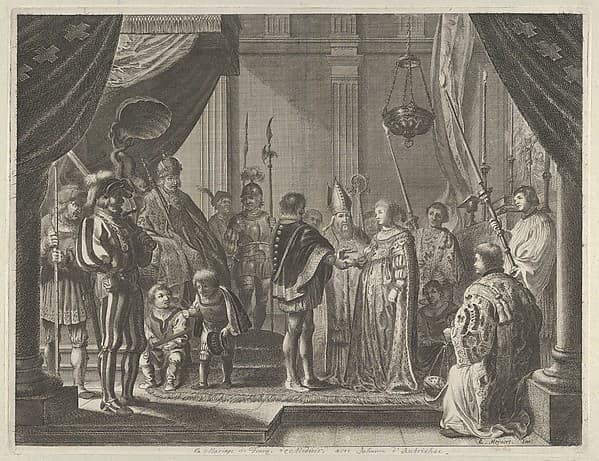 Plate 7: The Marriage of Francisco I de Medici and Johanna of Austria, from Caspar Barlaeus, "Medicea Hospes"