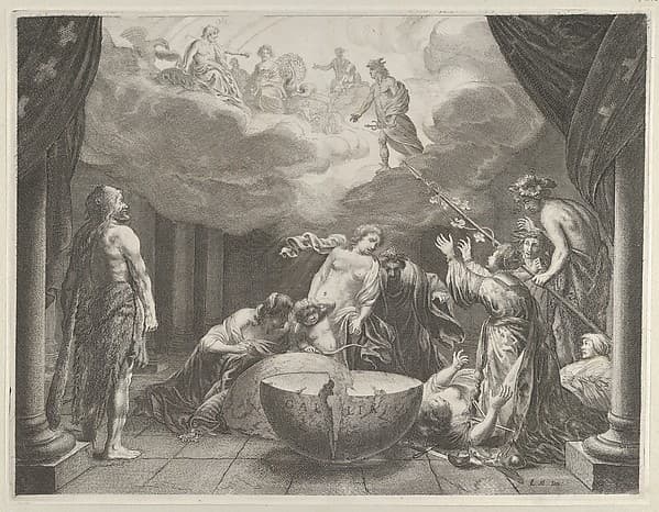 Plate 10: Allegory on the Discord in France, from Caspar Barlaeus, "Medicea Hospes"