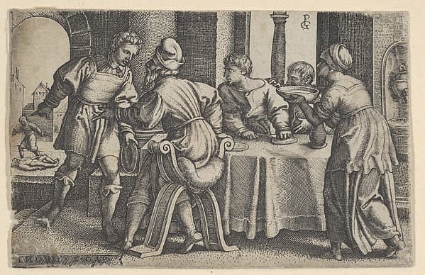 Tobias Leaving the Table, from "The Story of Tobias"