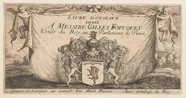 Title Page from "Livre d'Oyseaux" (Book of Birds)