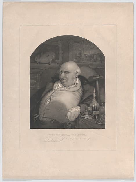 Intemperance.–The Animal: "Though you can guess what temperance should be, You know not what it is"–Shakespeare