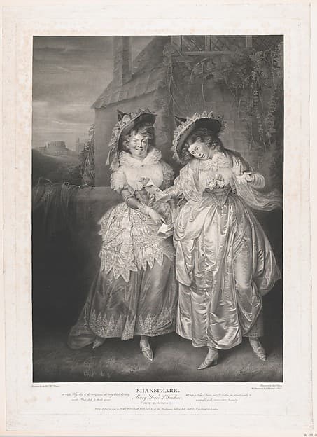Mrs. Ford and Mrs Page (Shakespeare, Merry Wives of Windsor, Act 2, Scene 1)