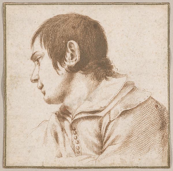 Young Boy in Bust-Length