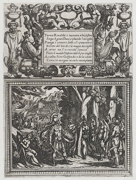 Plate 18: Illustration to Canto XVIII, from Torquato Tasso's 'Gerusalemme liberata III'