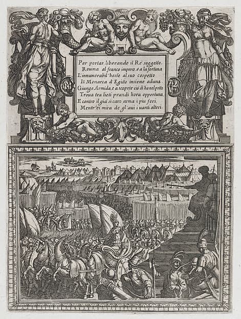 Plate 17: Illustration to Canto XVII, from Torquato Tasso's 'Gerusalemme liberata III'