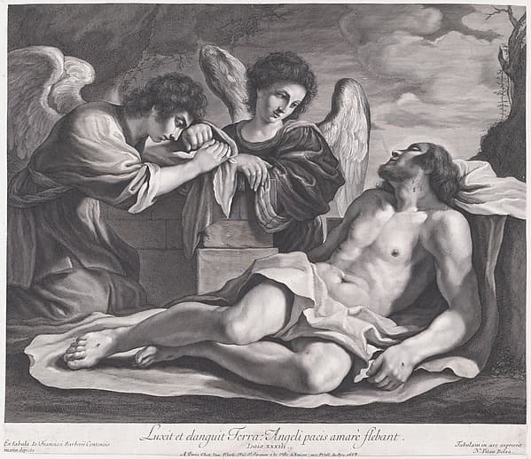 Angels Mourning over the Dead Christ