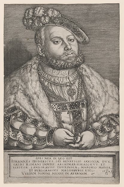 Portrait of Johann Friedrich the Magnanimous, Elector of Saxony
