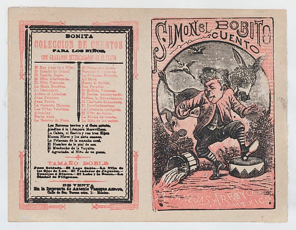 Cover for 'Simonel Bobito', a man stomping and a donkey in the background