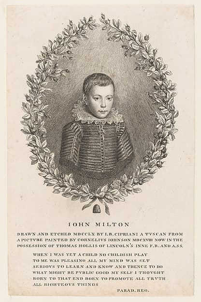 John Milton as a Boy