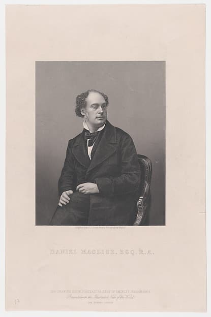 Daniel Maclise, Esq., R.A., from "Illustrated News of the World"
