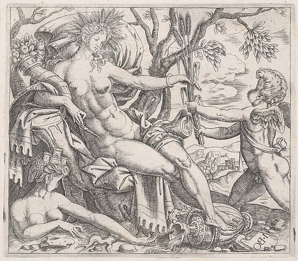 Speculum Romanae Magnificentiae: A Putto Presenting Grain to Ceres