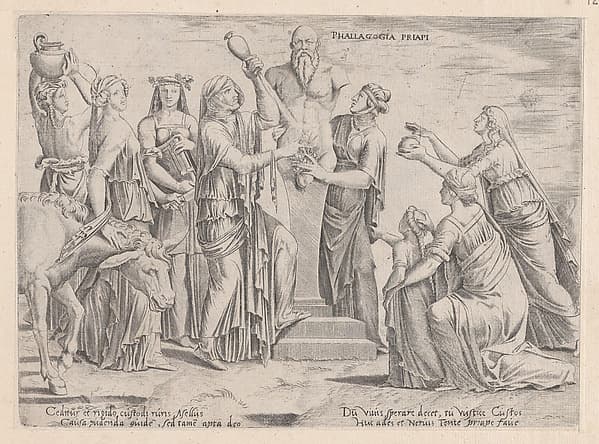 Speculum Romanae Magnificentiae: Eight Women Sacrificing to Priapus