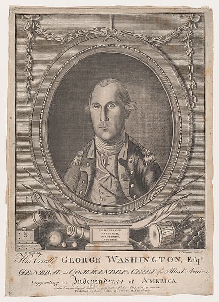 His Excellency George Washington, Esq-r., General and Commander in Chief of the Allied Armies, Supporting the Independence of America
