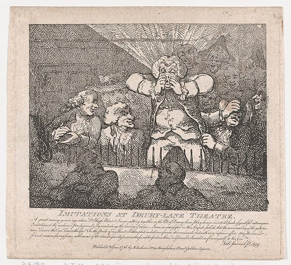 Imitations at Drury-Lane Theatre (Picturesque Beauties of Boswell, Part the Second)