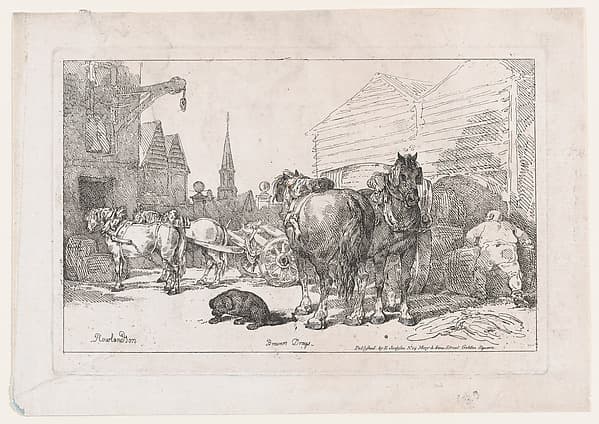 Brewers Drays, from A New Book of Horses and Carriages