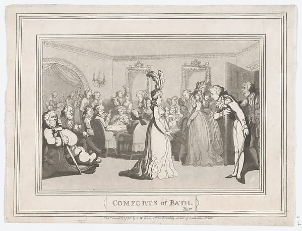 Comforts of Bath, Plate 8