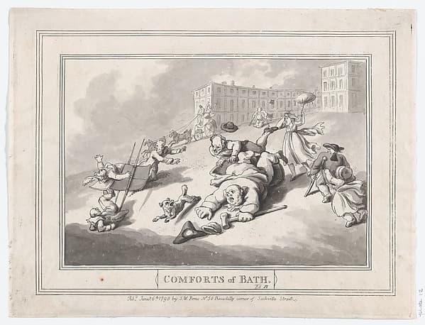 Comforts of Bath, Plate 12