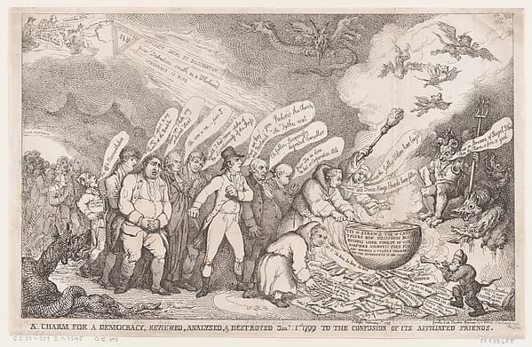 A Charm for a Democracy, Reviewed, Analysed, & Destroyed Jan 1 1799 to the Confusion of its Affiliated Friends