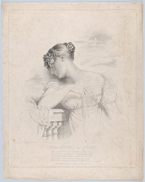 Miss O'Neill as Juliet