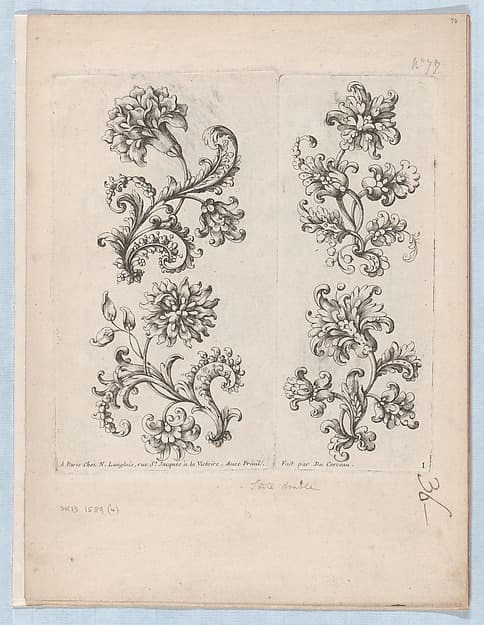 Series of Small Flower Motifs, Plate 1