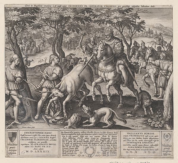 The Deer Hunt of Emperor Frederick I Barbarossa and Ubaldino Ubaldini