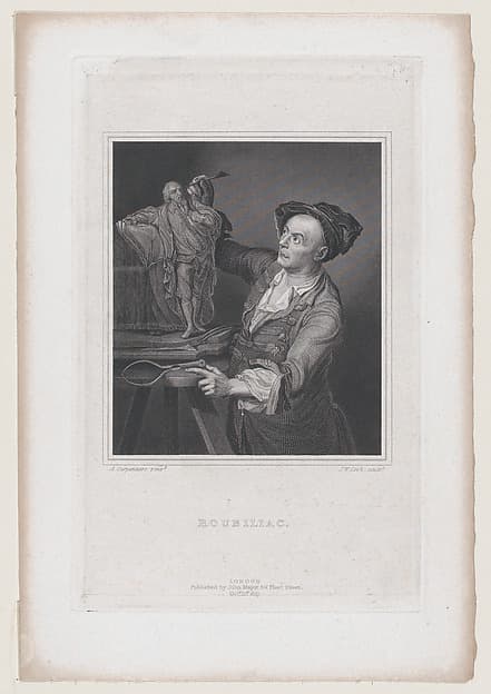 Roubiliac with the Model for Garrick's Shakespeare (Walpole's "Anecdotes of Painting in England," vol. 4)