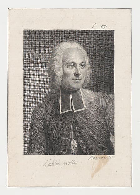 Portrait of Jean Antoine Nollet