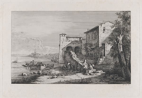 View of Old Customs House in Rome