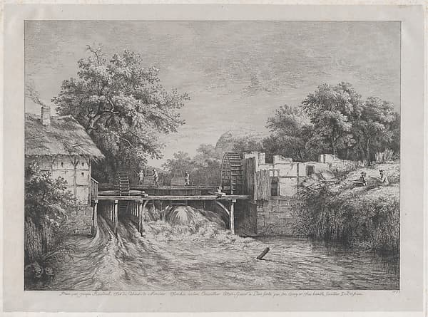 The Watermill, after a painting by Ruisdaël