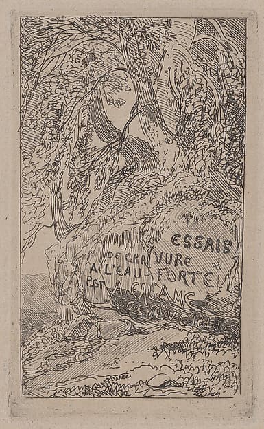 Title page for "Trials at Etching"