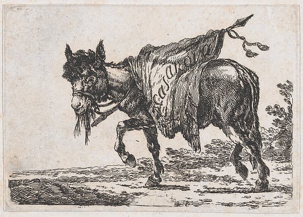 Man playing drums on horseback