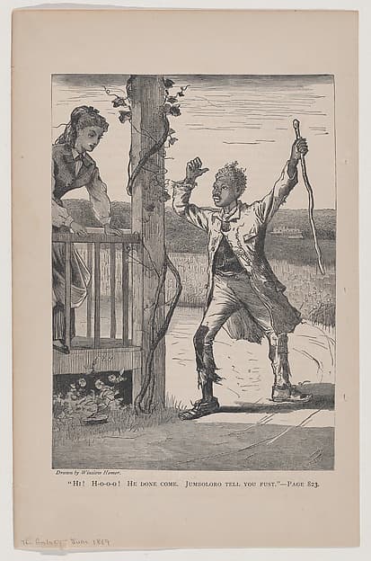 "Hi! Ho-o-o! He Done Come. Jumbolor Tell you Fust" (The Galaxy, An Illustrated Magazine of Entertaining Reading, Vol. VII)
