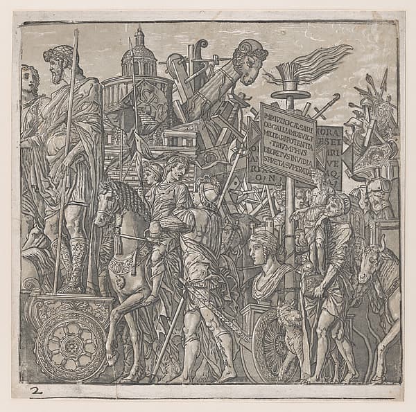 Sheet 2: A Triumphal Chariot, from "The Triumph of Julius Caesar"