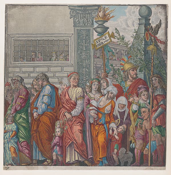 Sheet 7: Procession, from "The Triumph of Julius Caesar"
