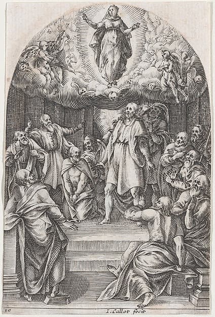 The Assumption, plate 10 from "Les Tableaux de Rome, Les Eglises Jubilaires" (The Paintings of Rome, The Churches Jubilee)