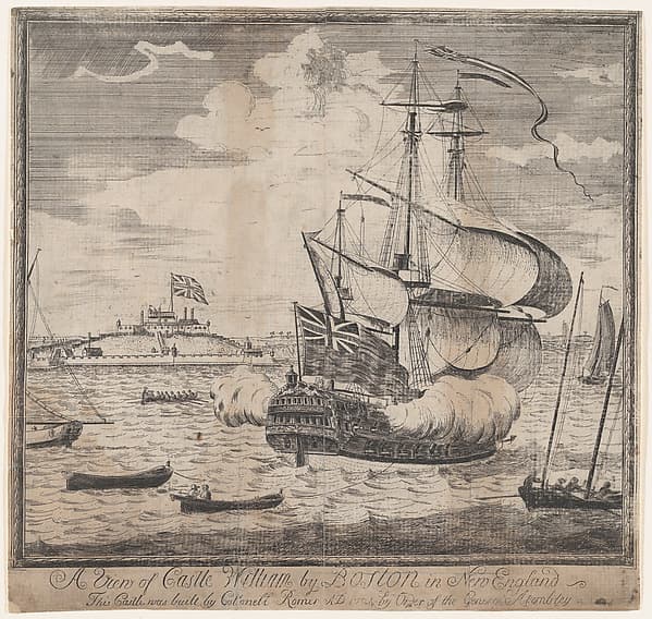 A View of Castle William by Boston in New England