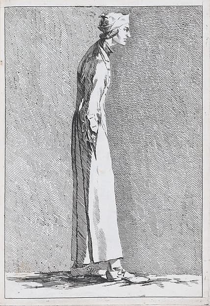 An Artist at the French Academy in Rome (?), pl. II from "Recueil de caricatures"